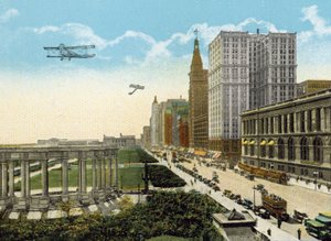 Michigan Boulevard und Grant Park, Blick nach Süden von American Photographer