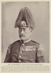 Herr E. Ruscheweyh, Leiter der deutschen Infanterieband