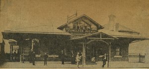 Zeitungsausschnitt: Powelton Avenue Station, Pennsylvania, USA, 1896
