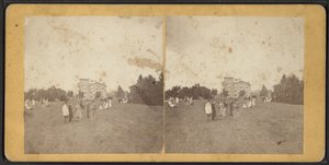 Nordfront und Rasen, Oneida Community, New York State, um 1870
