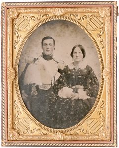 Porträt von Hamilton Branch und einer unbekannten Frau von American Photographer