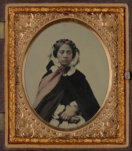 Porträt einer Frau, möglicherweise Josephine Folks, ca. 1860 von American Photographer