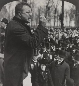 Präsident Roosevelt in Evanston