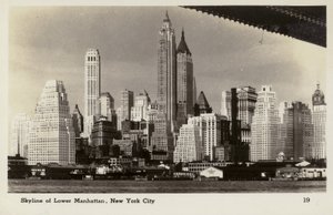 Skyline von Lower Manhattan, New York City, USA