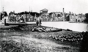 Südseite des Kanalbeckens, Richmond, Virginia, April 1865