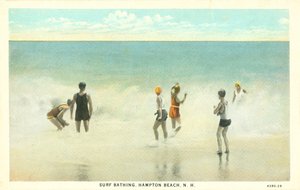 Surfen am Hampton Beach, New Hampshire