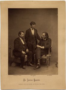 Die amerikanischen Humoristen, Gruppenporträt von George M Baker, Boston