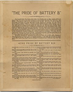 The Pride of Battery B, von Frank H Gassaway, Rückseite von 336830