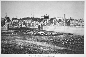 Die zerstörte Stadt Richmond, Virginia, am Ende des Krieges