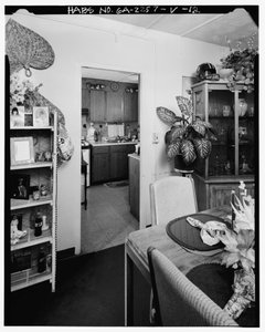 Typisches Interieur, Esszimmer führt zur Küche. - Techwood Homes, Gebäude Nr. 18