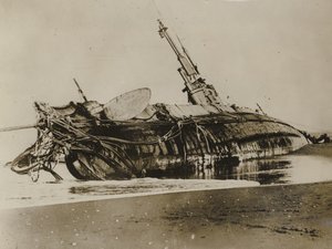 Wrack des US-U-Boots h3, 1917 von American Photographer