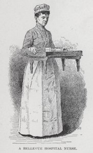 Eine Krankenschwester des Bellevue Hospitals von American School