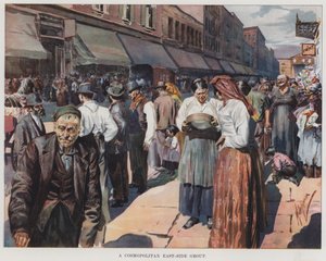 Eine kosmopolitische Ostseite-Gruppe von American School