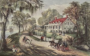 Ein Zuhause am Mississippi, veröffentlicht 1871, Currier & Ives