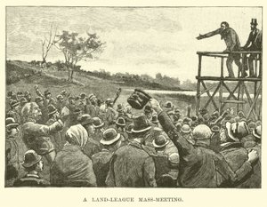 Eine Land-Liga-Massenversammlung von American School