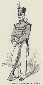 Ein Nationalgardist von 1825 von American School