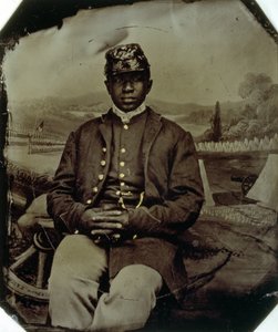 Abraham F. Brown, 54. Massachusetts-Infanterie, um 1863 von American School