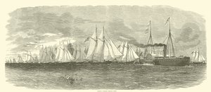 Admiral Porters Mörserflotte, 1862 von American School