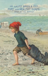 Werbung für Lautz Bros & Cos Pure and Healthy Soaps, ca. 1880
