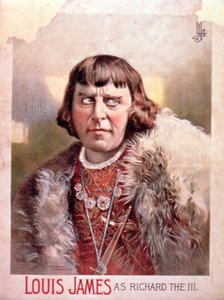 Werbung für Louis James als Richard III