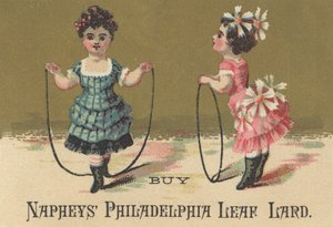 Werbung für Napheys Philadelphia Leaf Lard, ca. 1880