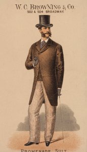 Werbekarte für W C Browning & Co, New York
