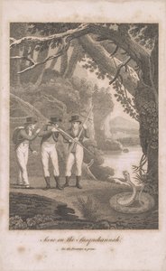 Alexander Wilson und Begleiter am Susquehanna, 1809 von American School