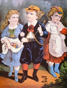 Amerikanische Kinderkleidung, veröffentlicht von Currier & Ives