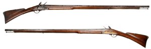Amerikanisches Offiziersgewehr von Elijah Buel für einen Offizier der Connecticut-Miliz gefertigt von American School