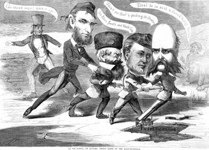 Eine Eisparty oder Dinge auf dem Rappahannock gleiten lassen, aus den Humors of War von American School