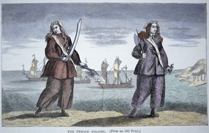 Anne Bonny (geb. 1697) und Mary Read von American School
