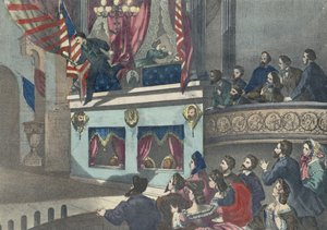 Ermordung von Präsident Abraham Lincoln, ca. 1865