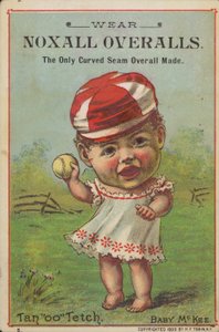 Baby hält Baseball von American School