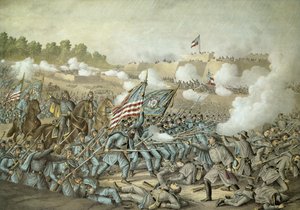 Schlacht von Williamsburg, 5. Mai 1862 von Kurz & Allison