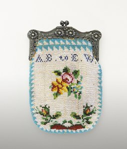 Perlenbeutel, um 1843