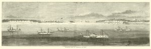 Blockadeflotte vor Wilmington, Old Inlet, Oktober 1864