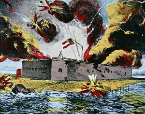 Beschuss von Fort Pulaski, Cockspur Island, Georgia