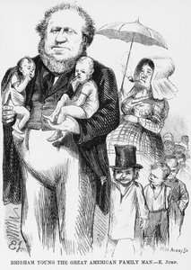Brigham Young (1801-77) der große amerikanische Familienvater von American School