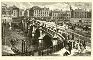 Broomielaw-Brücke, Glasgow von American School