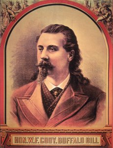 Buffalo Bill (1846-1917) 1886 (Farblithografie)