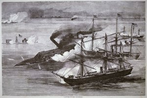 Eroberung des konföderierten Panzerschiffs 