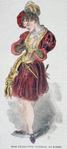 Charlotte Cushman (1816-76) im Kostüm als Romeo, 1851 von American School