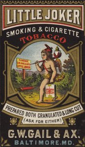 Putto mit Tabak und Feuerzeug von American School