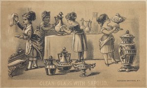 Glas reinigen mit Sapolio von American School