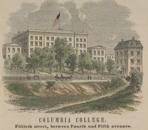 Columbia College, Fiftieth Street, zwischen Fourth und Fifth Avenues, 1865