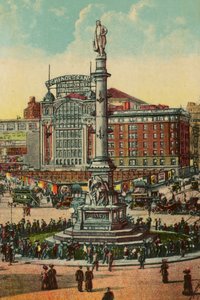 Columbus Circle, New York, ca. 1900 von American School