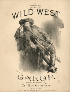 Titelblatt der Partitur für Wild West Galop, 1888