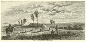 Kamm des Pine Mountain, wo General Polk fiel, Juni 1864
