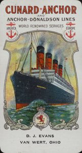 Cunard Schiff - Aquitania von American School
