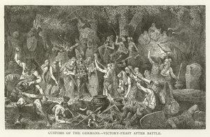 Bräuche der Germanen, Siegesfest nach der Schlacht von American School